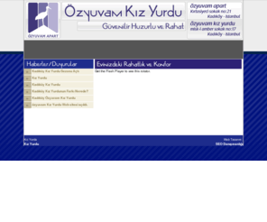 kizyurdu.tv: Kız Yurdu, Kız Ögrenci Yurdu, İstanbul Kız Yurdu, Kadıköy Kız Yurdu
İstanbul Kadıköyde iki binasıyla hizmet veren Ozyuvam Kız Yurdu Websitesidir.