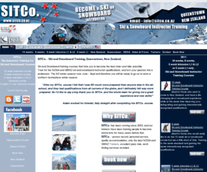 sitco.co.nz: SITCo. Ski and Snowboard Instructor Training Courses, Ski Instructor Training, Snowboard Instructor Training, Queenstown, New Zealand.
SITCo. Ski and Snowboard Training Courses - Home page