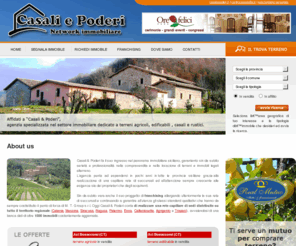 casaliepoderi.it: Casali & Poderi - vendita e affitto di terreni agricoli o edificabili, casali e rustici.
Casali e poderi è un´agenzia specializzata in consulenza immobiliare per la compravendita e l'affitto di terreni agricoli o edificabili nelle provincie di Catania, Messina, Siracusa ed in tutta la Sicilia