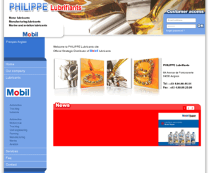 philippe-lubrifiants.com: Philippe Lubrifiants | Lubrifiants moteurs - industrie - agriculture | Produits pétroliers spéciaux
Philippe lubrifiants, distribution de lubrifiants et de produits pétroliers pour les moteurs, industrie et l'agriculture..