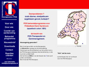 pds-therapeuten.nl: PDS Hypnotherapie en het Prikkelbare Spastische Darm Syndroom , ookwel IBS.
 Hypnotherapie voor PDS prikkelbare, spastische darm Syndroom, ook wel spastisch colon. 