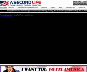 asecondlife.com: A SECOND LIFE  | Official Site
A SECOND LIFE is a life support and belief system created human survival and growth. The revolutionary life manual, A Second Life, God is giving you a second chance, is a rescue plan for Americans suffering from emotional and economic crisis.