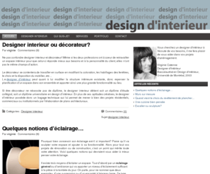 designerinterieur.org: Designer interieur
Virginie Catenne designer d'interieur pour la région de Montréal et Estrie- Si vous cherchez un designer interieur compétent et à l'écoute de vos besoins, consultez mon portefolio en ligne et contactez moi pour évaluer votre projet.