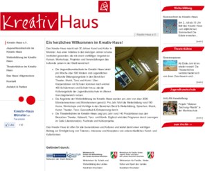 kreativ-haus.de: Kreativ-Haus e.V.: Kreativ-Haus e.V.
Kreativ-Haus, Kunst und Kultur.