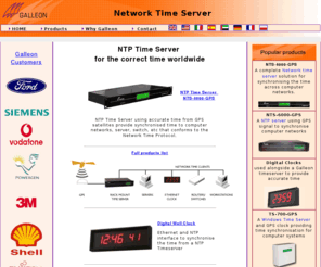 atomic-clock.co.uk: NTP Server Time Synchronisation Products for Computer Time Synchronisation
NTP Servers and Digital clocks are supplied by Galleon. We are Time Synchronisation Specialists providing reliable products across the world.