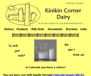 freshrawmilk.com: Kinikin Corner Dairy: Natural Raw Milk and Meat
Kinikin Corner Dairy: Natural Raw Milk, Natural Meat