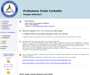 protezionecivilecorbetta.it: Protezione Civile Corbetta - GVPC Corbetta -
Protezione Civile Corbetta, Associazione Volontari Protezione Civile Corbetta