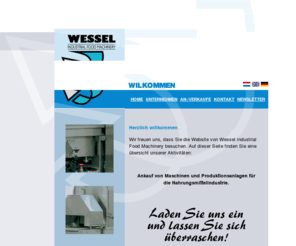 wessel-ifm.com: Wessel Industrial Food Machinery
Wessel Industrial Food Machinery - Ankauf von Maschinen und Produktionsanlagen für
die Nahrungsmittelindustrie