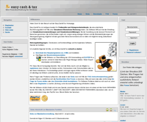 easyct.de: EasyCash&Tax Website
Homepage von EasyCash&Tax, eine Mini-Fibu für Freiberufler und Kleingewerbetreibende