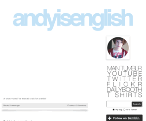 aandyy.com: rawr
i'm andy, sixteen years old, straight, single and i live in england i post a lot of paramore related things travellers