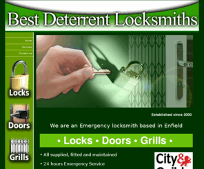 bestdeterrentlocksmiths.com: Best Deterrent Locksmiths
Best Deterrent Locksmiths. We are an emergency Locksmith based in Enfield. Domestic and Commercial enquiries undertaken. 020 8370 9990.
