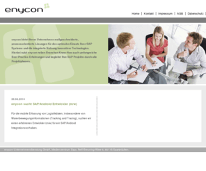 enycon.com: enycon Unternehmensberatung
Beratung, Entwicklung, SAP, Prozessoptimierung