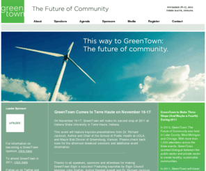 greentownconference.com: GreenTown: The Future of Community | April 28 in Elgin, Illinois
GreenTown: The Future of Community is a unique event that travels the regions of the country and brings the public and private sectors together to identify the steps they can take together to make sustainability a reality in their communities. Register today to hear from inspiring speakers, learn from been-there case studies and create actionable ways to make communities greener, healthier and more  prosperous.