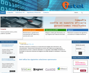 istel.es: ISTEL:      Ingeniería   ·   Proyectos   ·   Soluciones TIC   ·   Internet   ·
ISTEL.ES Tecnologías de la Información - Istel ofrece soluciones a empresas en el campo de las tecnologías de la información y las comunicaciones. Proyectos ingeniería