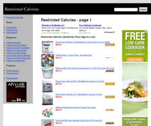 restrictedcalories.com: Restricted Calories - page 1
Restricted Calories