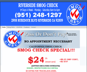 riversidesmogcheck.com: Smog Check: Riverside Smog Check- Riverside, CA
Our commitment to quality service has earned us consistent high marks in customer satisfaction.