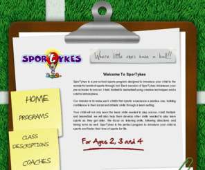 sportykes.com: SporTykes Preschool Sports Program In Georgia
SporTykes is a recreational non-competitive pre-school sports program for children 2, 3, or 4 years of age.