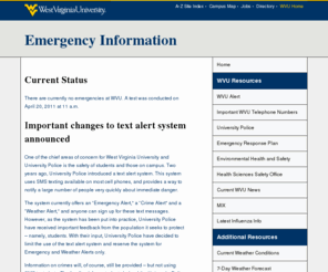 wvusafetyandhealth.com: Emergency Information | Home
Emergency