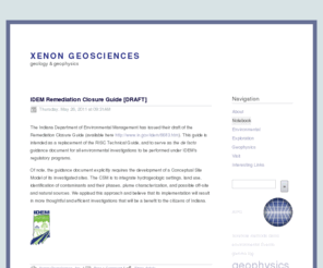 xenongeosci.com: Xenon Geosciences
Applied geophysical services supporting enginneering, 
environmental, archaeological, and resource development efforts.