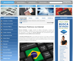 governoeletronico.net: Governo Eletrônico.Net - Serviços Públicos na Internet
Governo Eletrônico.Net - Serviços Públicos na Internet!