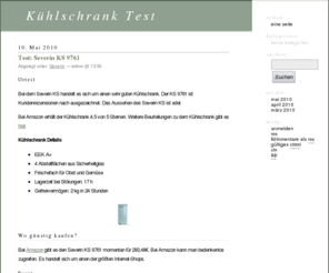 kuehlschrank-test.net: Kühlschrank Tests
Test und Vergleich von Kühlschränken