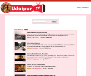 udaipurtv.com: UdaipurTv.com , Web Tv for UdaipurTv.com
Search Youtube Videos for Udaipur