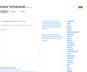 ziareromanesti.info: Ziare Romanesti - Acasa
Ziare romanesti pe judete