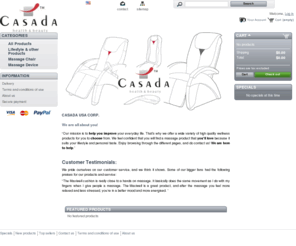 casada-usa.com: Casada USA Corp. - Online Webshop
Casada USA Corp. Online Webshop