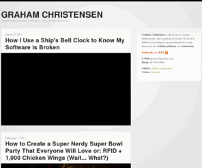 iamgraham.net: Graham Christensen
Symfony development, hardware, and everything else, too.