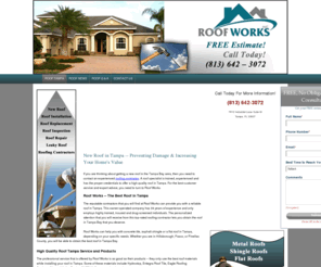 rooftampa.org: Roof Tampa | Roof Repair, Roof Installation, Roofing Contractors, Florida
Roof Tampa - Roof Installation, Replacement, Inspection, Repair, Roofing Contractors, Tampa, FL. FREE Estimate. (813) 642-3072