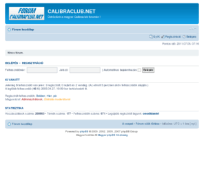 calibraclub.net: CALIBRACLUB.NET • Fórum kezdőlap megtekintése
