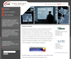new-breed.com: New Breed third party logistics (3PL), supply chain solutions
New Breed logistics solutions for supply chain management, advanced fulfillment, reverse logistics, transportation management, warehousing. End to end custom solutions for wireless, aerospace, defense, retail, medical, consumer products.