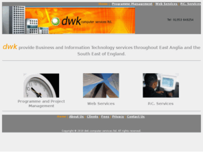 dwkcs.co.uk: Home Page
PC training and support, web design and multi-media services throughout East Cambridgeshire,