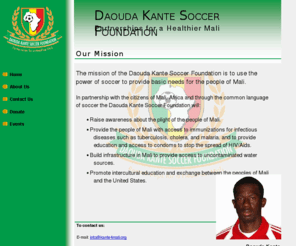 malisoccerrelief.org: Daouda Kante Soccer Foundation Home
