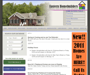 easternmobilehomes.net: Welcome to Eastern Homebuilders of Hampton Roads Virginia
Eastern Homebuilders