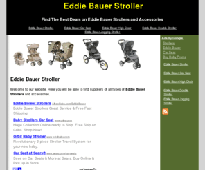 eddiebauerstroller.org: Eddie Bauer Stroller - Eddie Bauer Stroller
Eddie Bauer Stroller. Find the best deals on Eddie Bauer Strollers and Accessories.