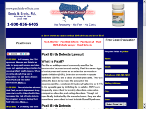 paxil-lawsuit.com: Paxil Birth Defects Lawuit - Side Effects Lawyer
Paxil lawsuit - Paxil may cause birth defects and other serious side effects. Nationwide, free, confidential, legal consultations. 1-800-856-6405