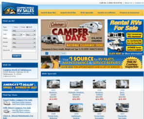 campingworldoftallahassee.com: New & Used RVs for Sale in Tallahassee Florida | Motorhomes, Campers, Travel Trailers & Fifth Wheels from Camping World of Tallahassee - Camping World RV Sales - Tallahassee
 Camping World of Tallahassee Florida, America's Largest RV Dealership selling New and used RVs, Travel Trailers, Motorhomes and 5th Wheels. The name you trust with over 85 dealers nationwide providing RV Parts, RV Service and RV Accessories.