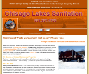 chisagolakessanitation.com: Chisago Lakes Sanitation | Chisago City, MN - Mobile Edition
Keep your commercial property free of garbage and debris with superior sanitation services from our professionals in Chisago Lakes, Minnesota.