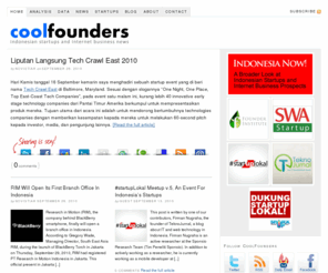 coolfounders.com: Indonesia startup and Internet business news | coolfounders
Indonesian startups and Internet business news