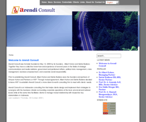 arendiconsult.com: arendi consult - Home
arendi consult, consultation, consultant, crisis management, communications, strategic, communication, consulting, indonesia, albert kuhon, budiono, as hikam, business, management