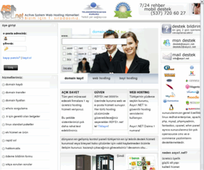 asys1.net: Asys1.NET | Hosting - Domain Tescil - Co-Location - Sunucu Barındırma - Anasayfa
Web Hosting, PHP hosting, MYSQL Hosting, Linux Hosting, Reseller Hosting, Co-Location Hizmetleri.