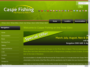 caspe-fishing.co.uk: Caspe Fishing
Fishing and angling holidays, Angling and fishing holidays, Fishing in Spain, Angling in Spain, Fishing holidays, Angling holidays, Ebro Fishing, River Ebro, River ebro fishing, River Ebro angling, Fishing Holidays in Spain, Angling Holidays in Spain, Fis