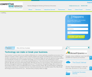 ceservices.com: Microsoft Dynamics NAV (formerly Navision) Implementations, IT Services & Assurance | Massachusetts (MA), New England
Competitive Edge Services (servicing Massachusetts & New England) helps you effectively manage your business with superior Business Management Software like Microsoft Dynamics NAV (formerly Navision), IT Infrastructure and end-to-end Technology Solutions.