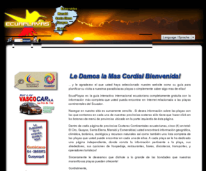 ecuaplayas.com: EcuaPlayas
EcuaPlayas, Guía Interactiva multilingue de playas continentales ecuatorianas