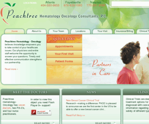 fayettecancertreatmentcenter.com: Peachtree Hematology-Oncology Consultants, Atlanta, Georgia
Peachtree Hematology Oncology Consultants is a medical practice specializing in diagnosing and treating cancer and blood disorders in Atlanta, Georgia
