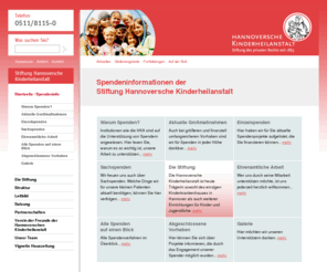 hka-hannover.de: HKA: Spendeninformationen Hannoversche Kinderheilanstalt
: