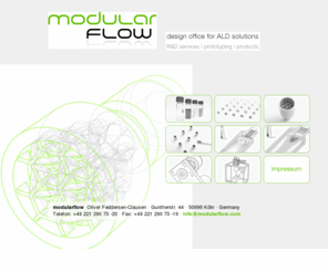 modularflow.com: modularflow | design office for ALD solutions
modularflow is a design office for ALD solutions (Atomic Layer Deposition), copper & silver precursors, evaporator and coating systems for research purposes and flow optimization.