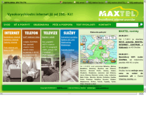 susicewifilan.net: MAXTEL s.r.o. internet Klatovy, Sušice, Nýrsko, Horažďovice -
Připojní k internetu a telefon bez paušálu pro města Sušice, Klatovy, Nýrsko, Horažďovice, Švihov, Janovice, Strážov, Běšiny - 