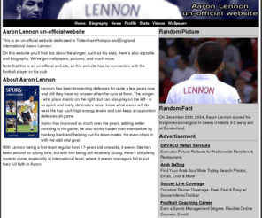 aaron-lennon.com: Aaron Lennon un-official website
Aaron Lennon un-official website with pictures, stats, wallpaper, biography and profile.